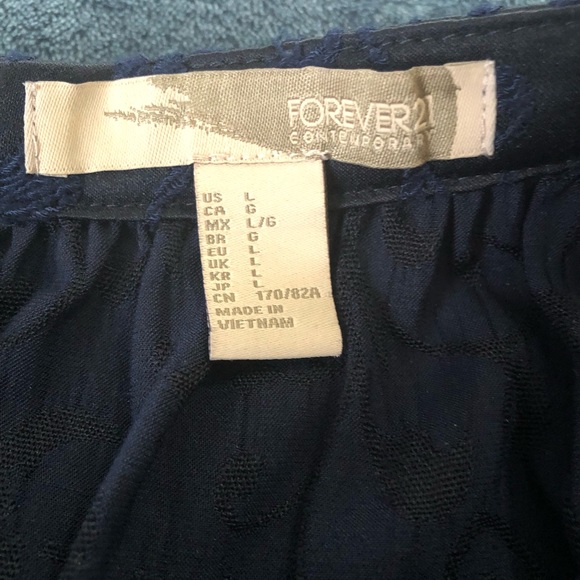 Blue Jacquard Skirt - Picture 3 of 3